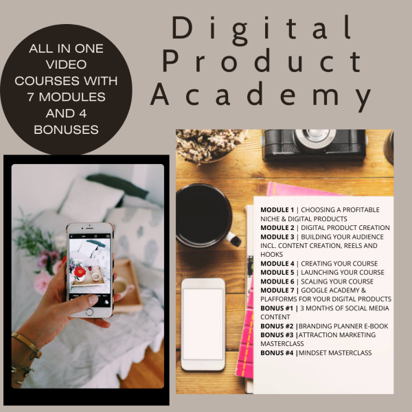 Digital Product Masterclass Academy ENGLISH